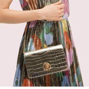 ROMY Metallic Croc-Embossed Twistlock Chain